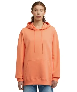 Felpa Con Cappuccio In Cotone Tinta Unita Con Logo ^MSGM Discount