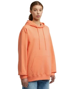Felpa Con Cappuccio In Cotone Tinta Unita Con Logo ^MSGM Discount