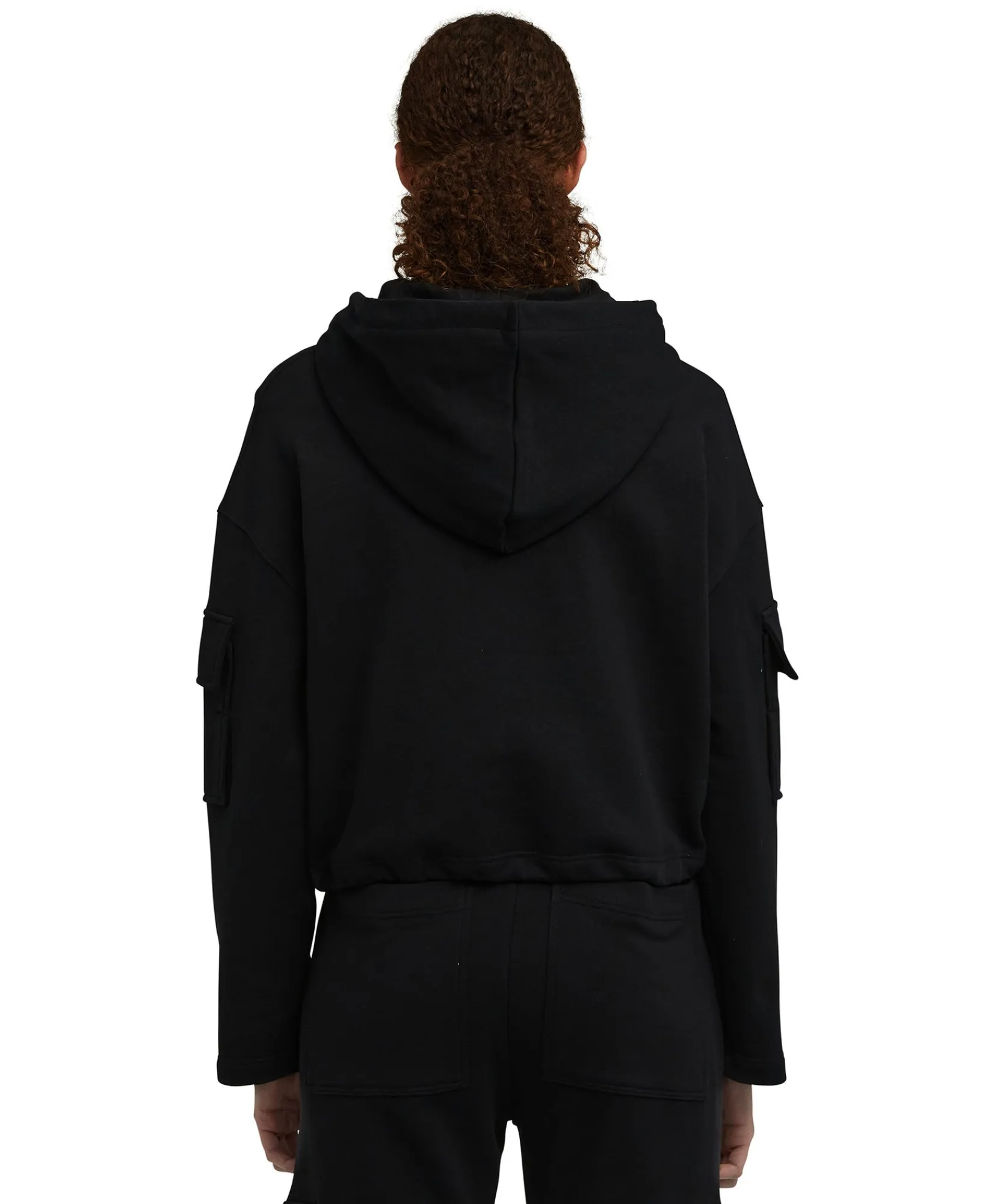 Felpa Con Cappuccio In Cotone E Fondo Con Elastico Regolabile^MSGM Outlet