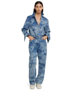 Giacca Crop In Denim Con Lavorazione 