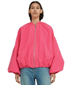 Giacca In Taffeta Con Maniche A Palloncino^MSGM Cheap