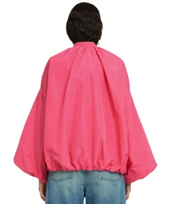 Giacca In Taffeta Con Maniche A Palloncino^MSGM Cheap