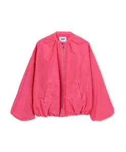 Giacca In Taffeta Con Maniche A Palloncino^MSGM Cheap