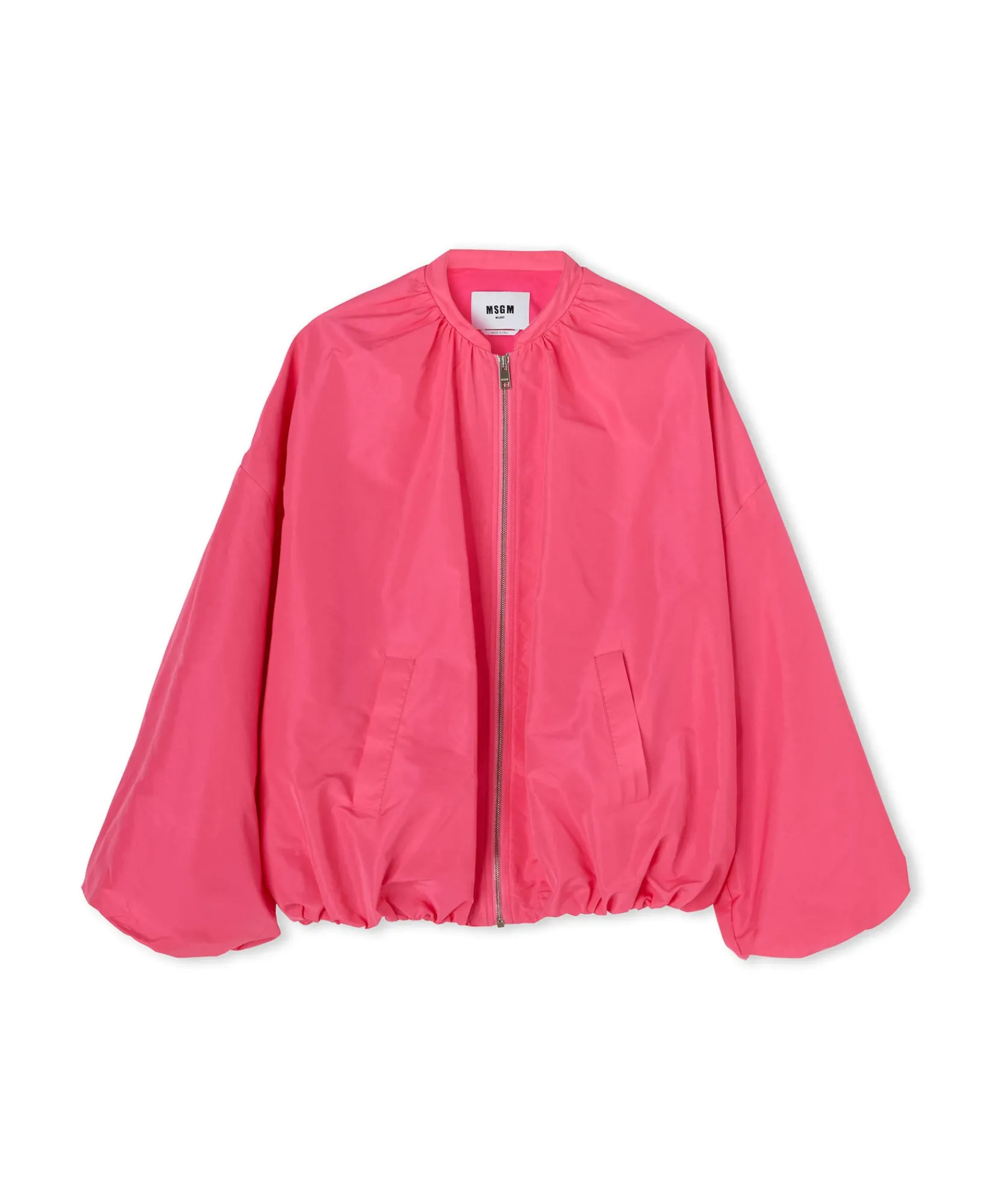 Giacca In Taffeta Con Maniche A Palloncino^MSGM Cheap