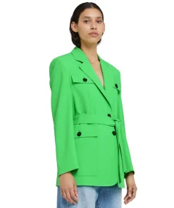 Giacca Sahariana In Fresco Lana^MSGM Store