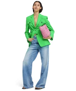 Giacca Sahariana In Fresco Lana^MSGM New