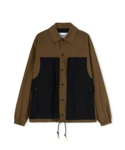 Giacca Worker In Cotone Colorblock^MSGM Store