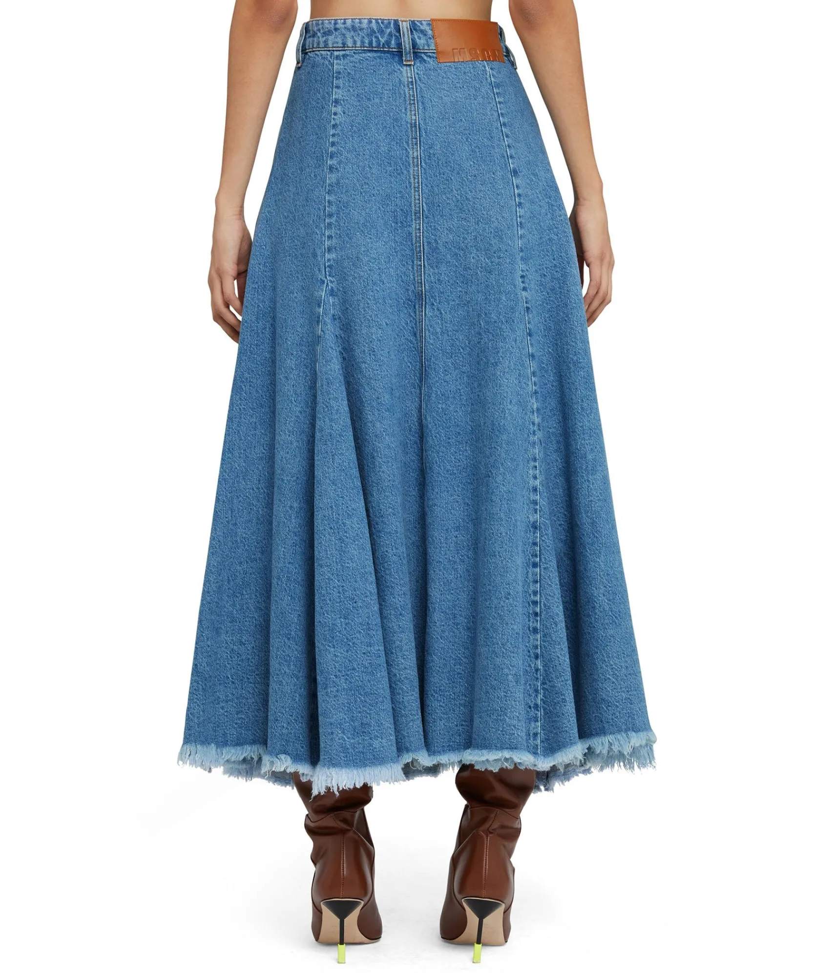 Gonna Midi Di Denim A Ruota^MSGM Store