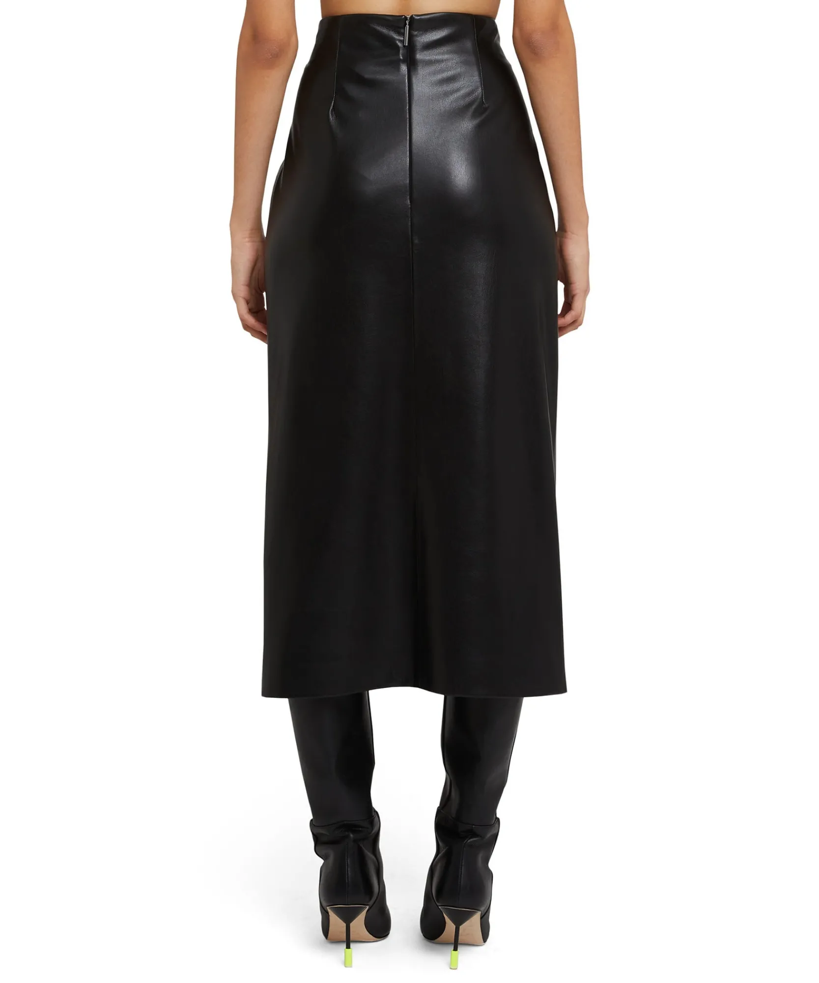 Gonna Midi In Eco-Pelle Con Dettaglio Incrocio^MSGM Flash Sale