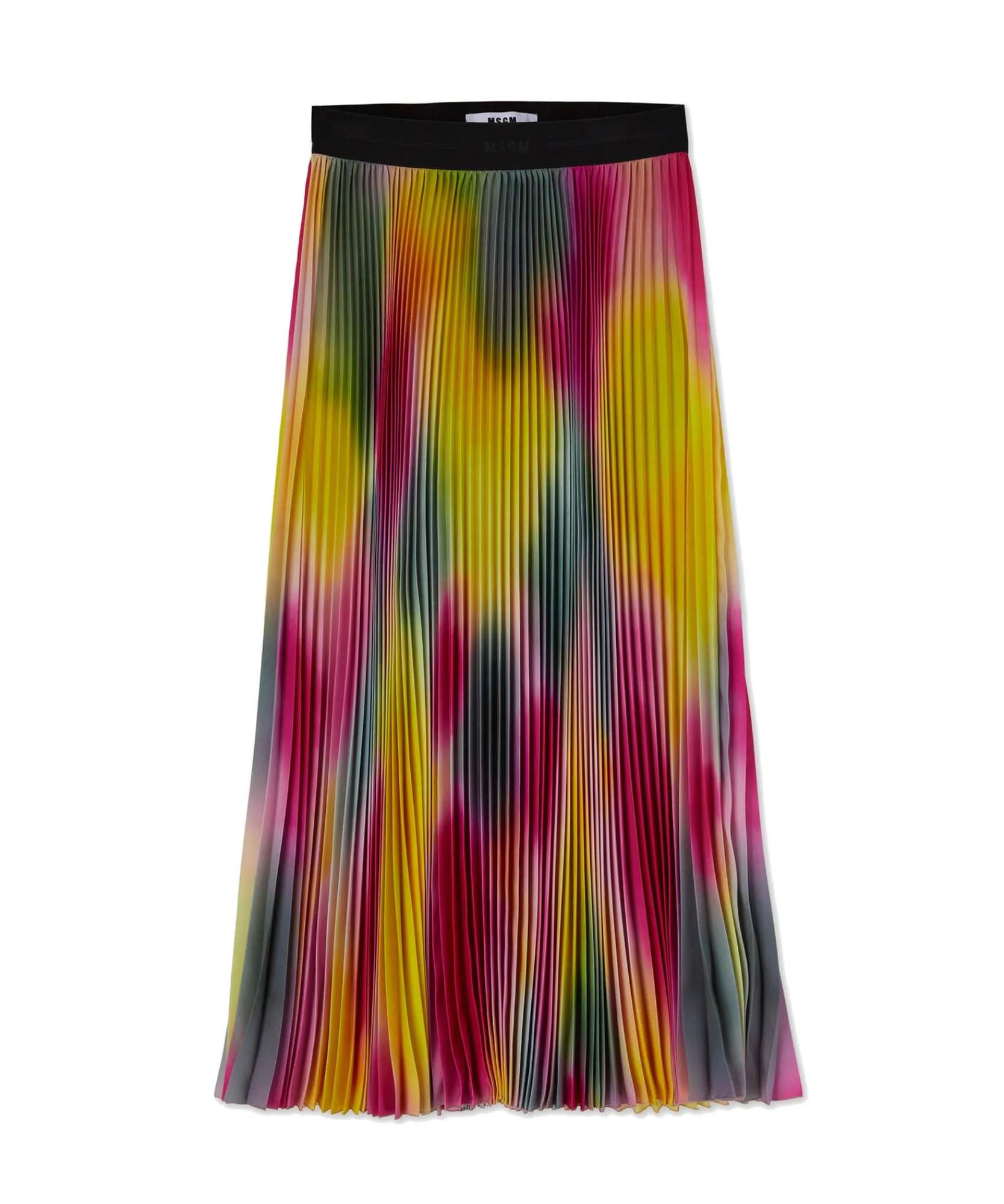 Gonna Midi Plisse Con Stampa Tie Dye^MSGM Sale