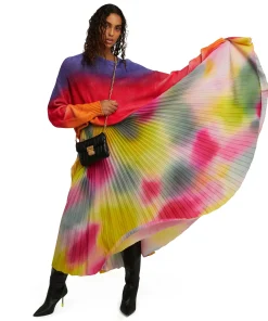 Gonna Midi Plisse Con Stampa Tie Dye^MSGM Sale
