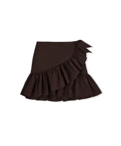 Gonna Mini In Taffeta Con Design A Portafoglio E Rouches Applicate^MSGM Best