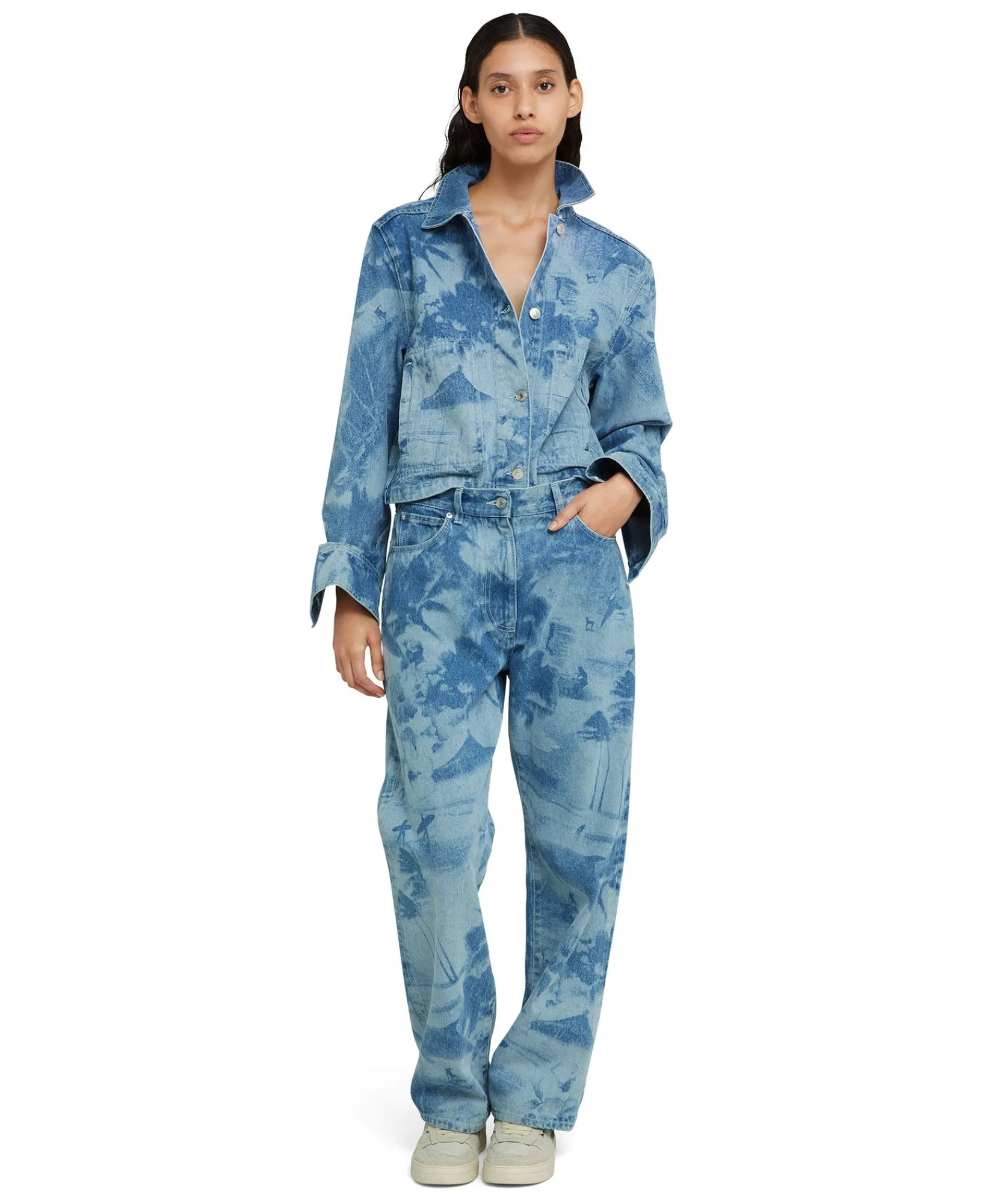 Jeans A Gamba Dritta Con Lavorazione "Surfer" A Laser^MSGM Online