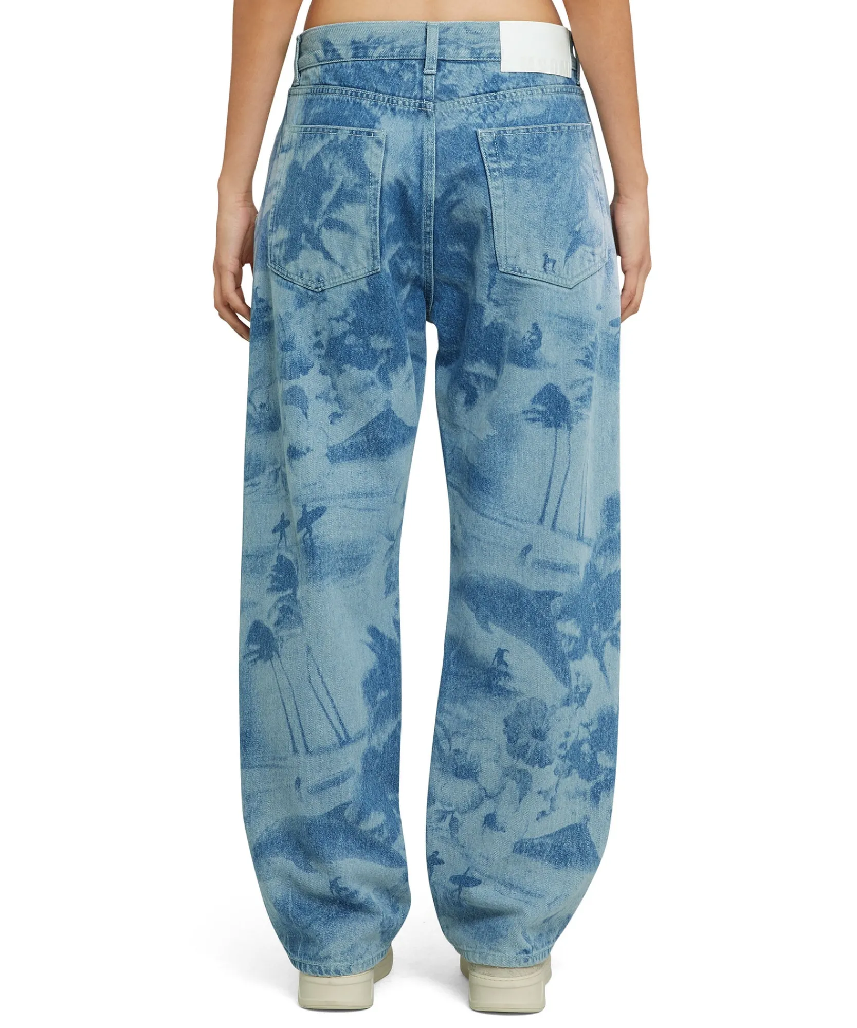 Jeans A Gamba Dritta Con Lavorazione "Surfer" A Laser^MSGM Discount