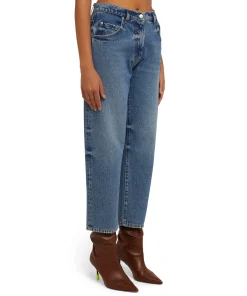 Jeans A Gamba Dritta In Tinta Unita^MSGM Cheap