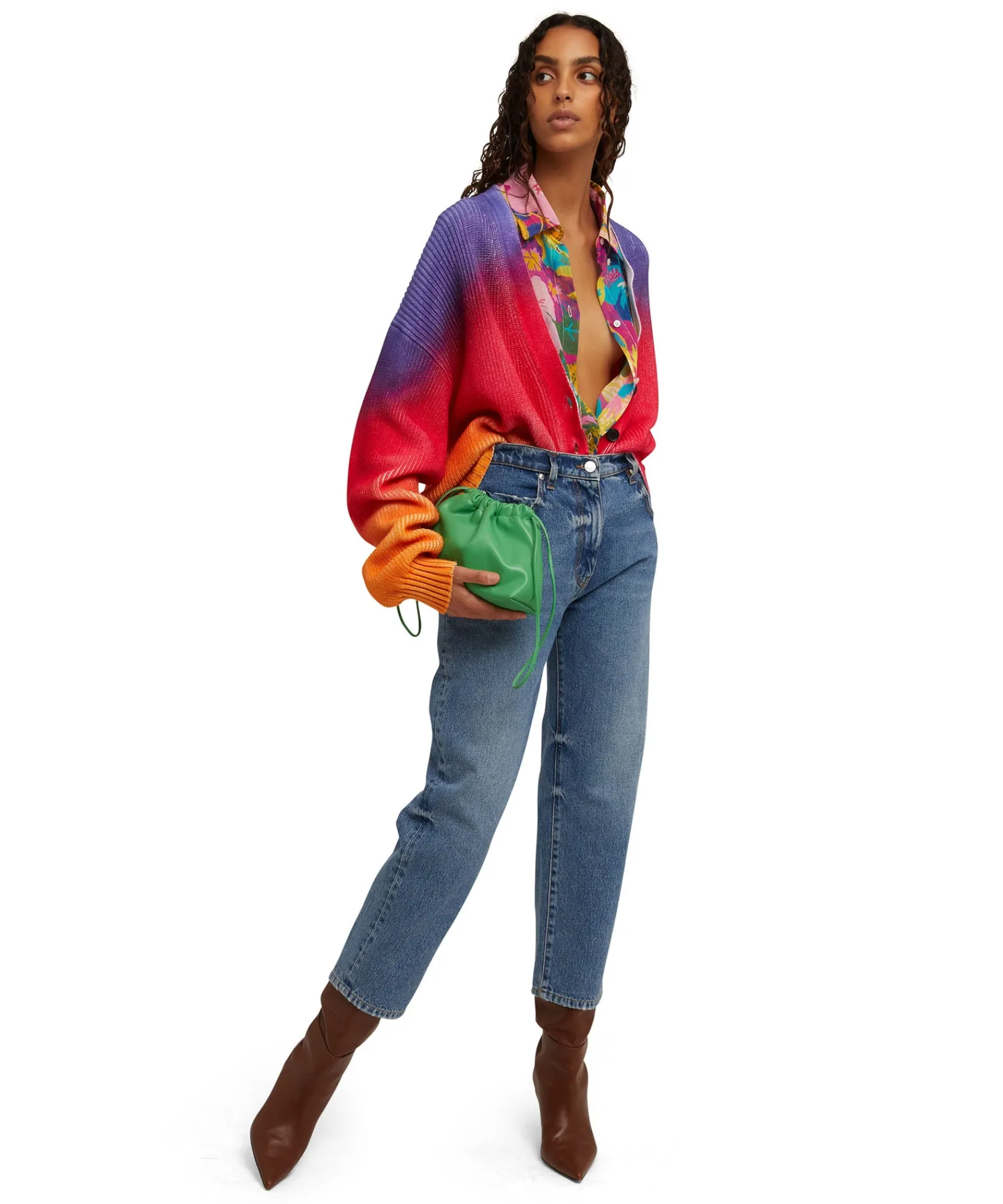 Jeans A Gamba Dritta In Tinta Unita^MSGM Cheap