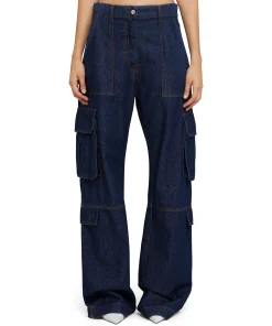 Jeans Cargo Tinta Unita^MSGM Cheap
