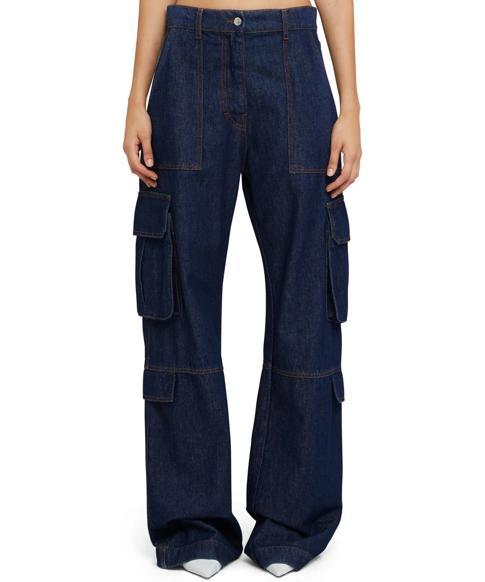 Jeans Cargo Tinta Unita^MSGM Hot