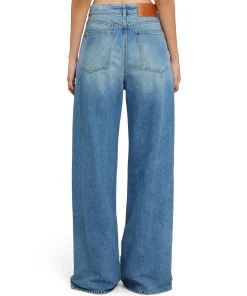 Jeans Flare A Gamba Larga In Tinta Unita^MSGM Best