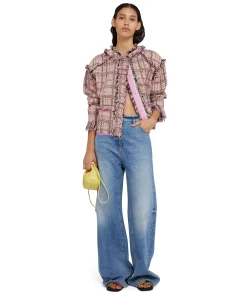 Jeans Flare A Gamba Larga In Tinta Unita^MSGM Best