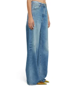 Jeans Flare A Gamba Larga In Tinta Unita^MSGM Best