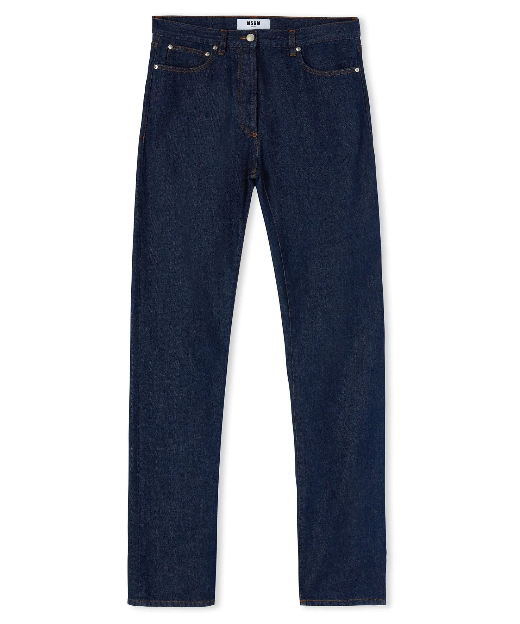 Jeans Tailoring A Gamba Dritta In Tinta Unita^MSGM Fashion