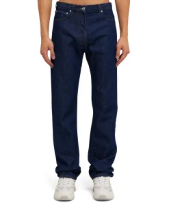 Jeans Tailoring A Gamba Dritta In Tinta Unita^MSGM Fashion