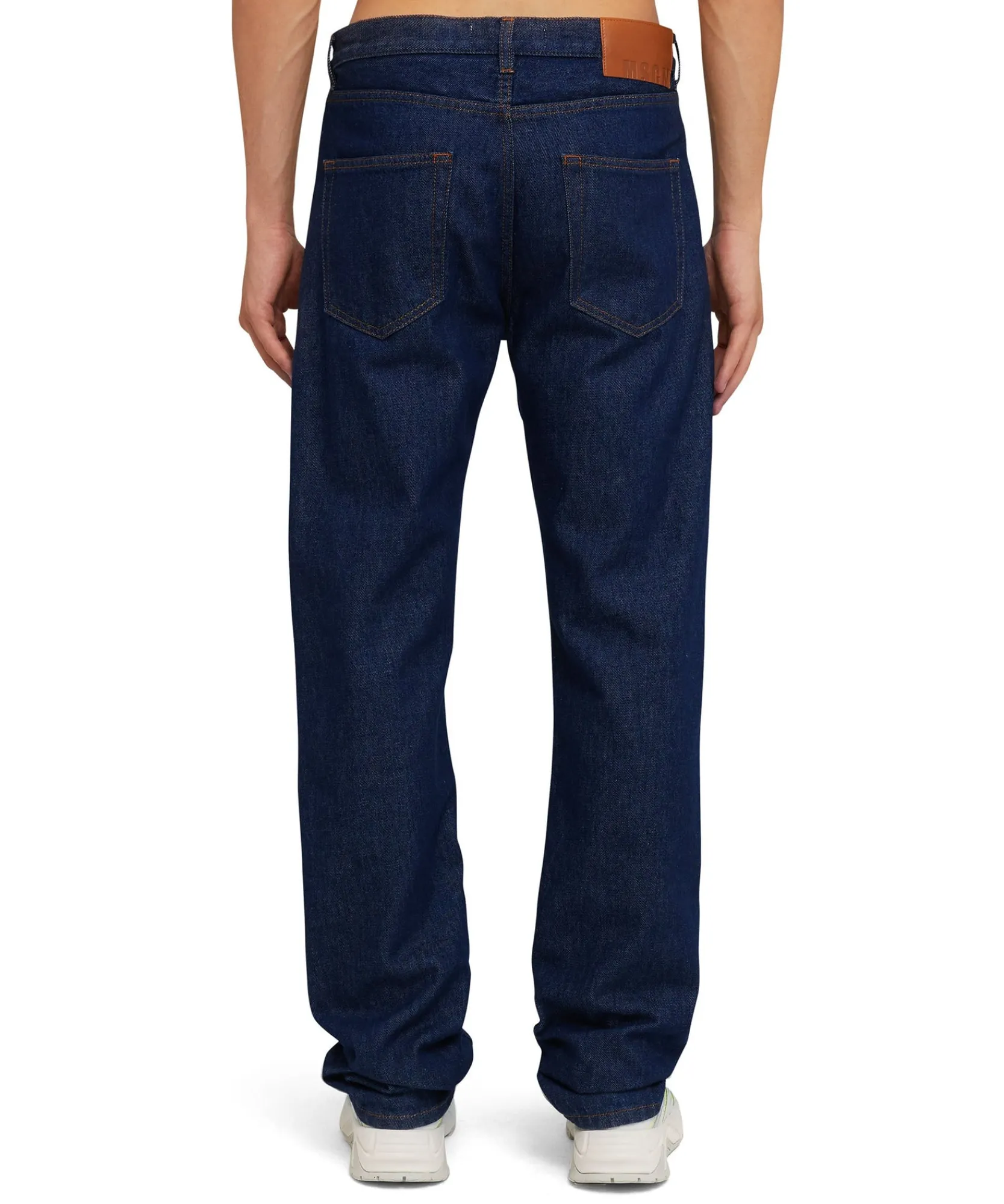 Jeans Tailoring A Gamba Dritta In Tinta Unita^MSGM Fashion