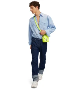 Jeans Tailoring A Gamba Dritta In Tinta Unita^MSGM Fashion