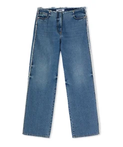 Jeans Vita Bassa A Gamba Dritta^MSGM Cheap