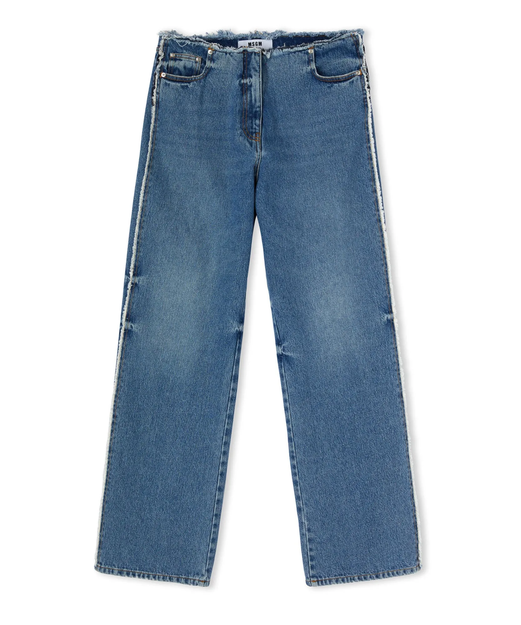 Jeans Vita Bassa A Gamba Dritta^MSGM Cheap