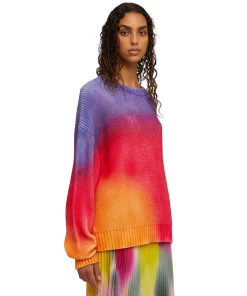 Maglione Girocollo In Cotone Tie Dye^MSGM Cheap