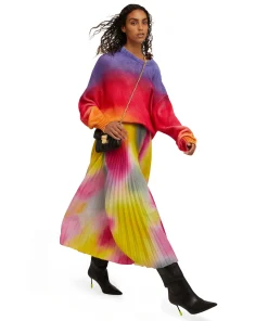 Maglione Girocollo In Cotone Tie Dye^MSGM Cheap