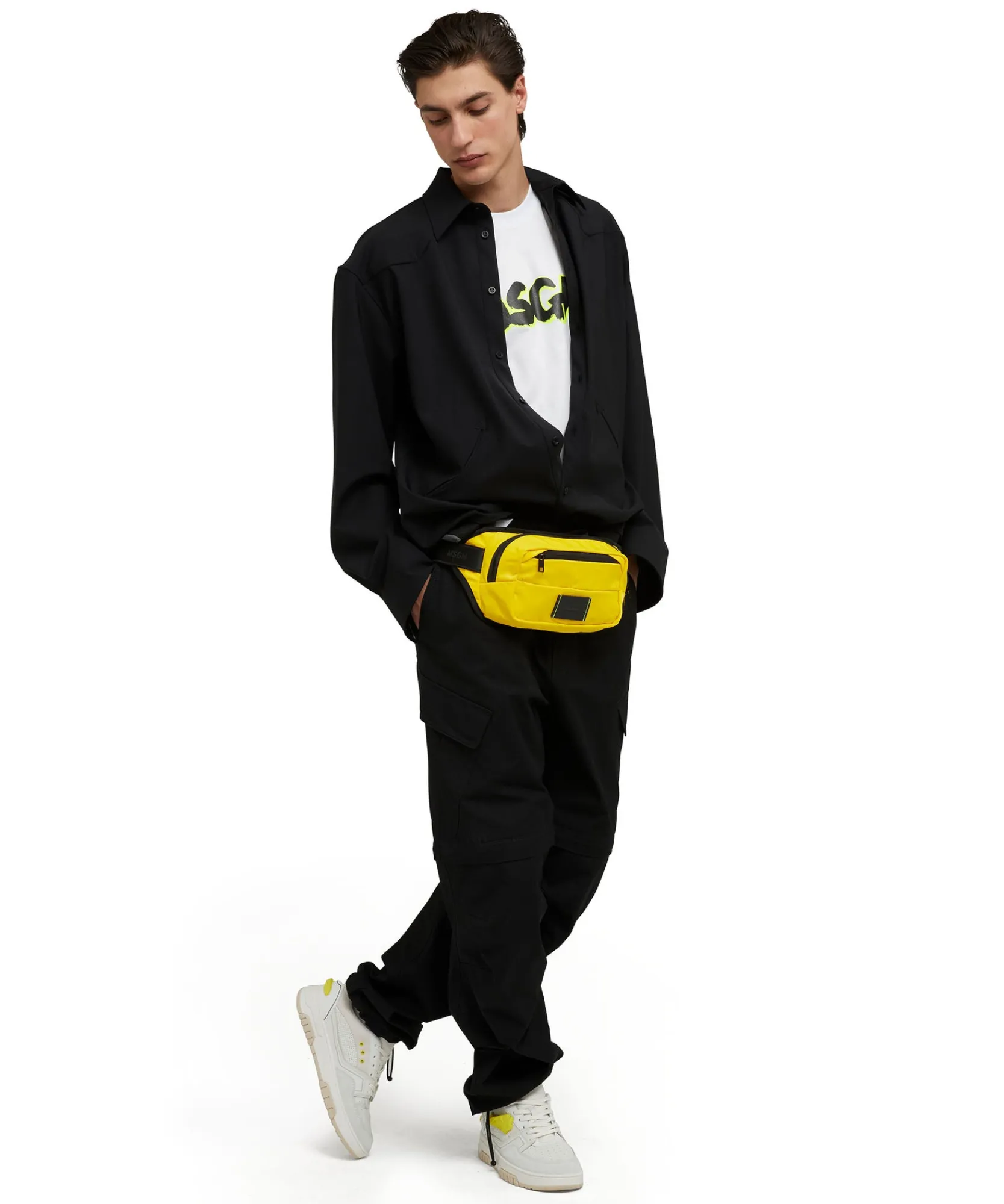 Marsupio In Nylon Signature ^MSGM Cheap