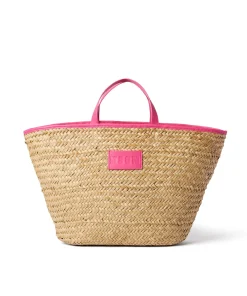 Maxi Tote In Paglia Corredata Da Mini Pouch^MSGM Hot