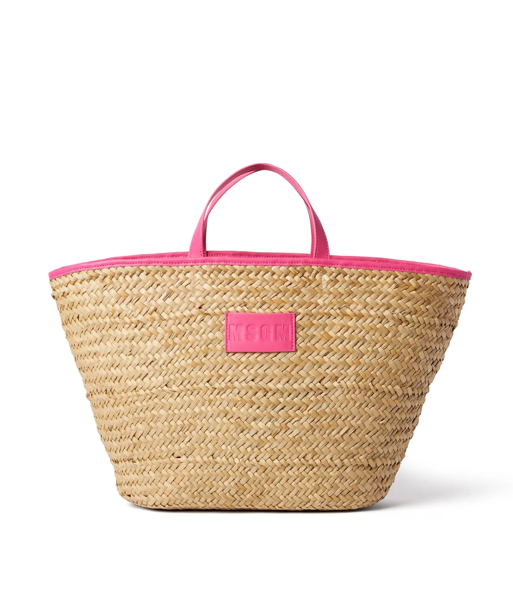 Maxi Tote In Paglia Corredata Da Mini Pouch^MSGM Hot