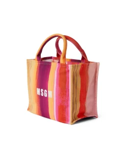 Mini Tote Bag In Cotone 