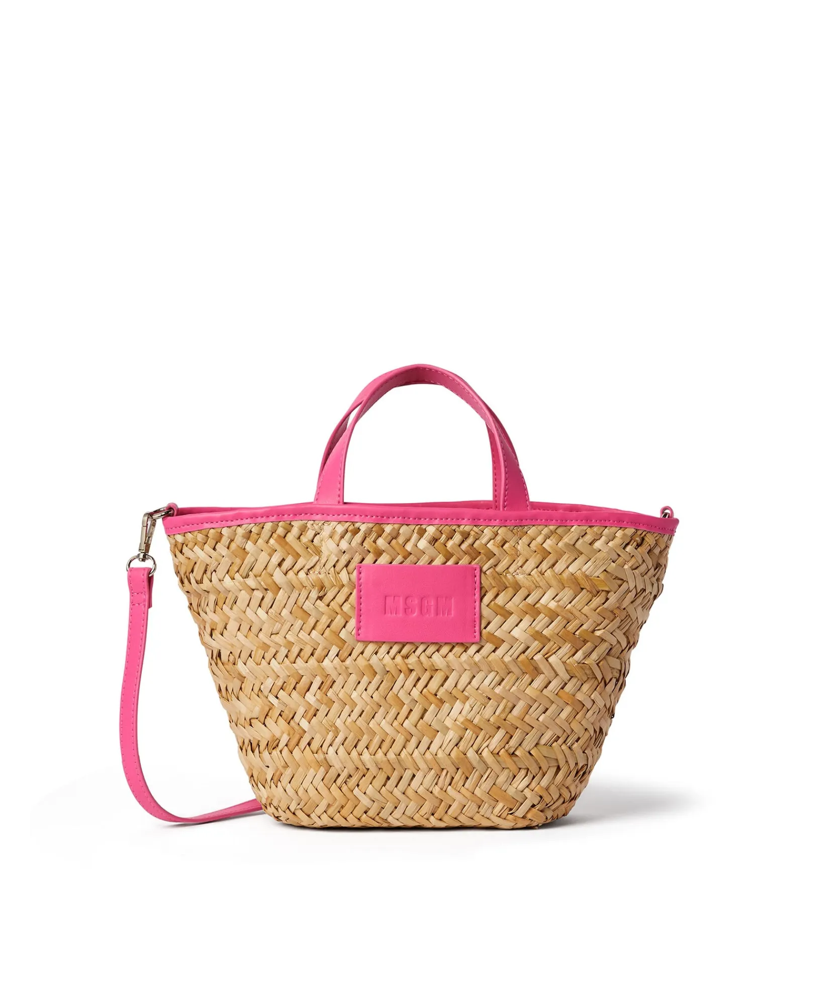 Mini Tote In Paglia Corredata Da Mini Pouch^MSGM Hot