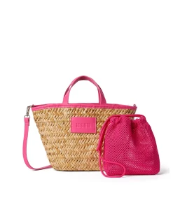 Mini Tote In Paglia Corredata Da Mini Pouch^MSGM Hot
