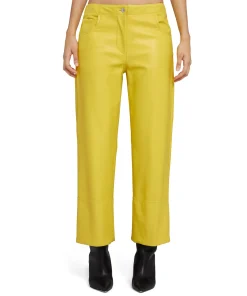 Pantalone A Boot-Cut A Gamba Dritta In Eco-Nappa^MSGM Cheap