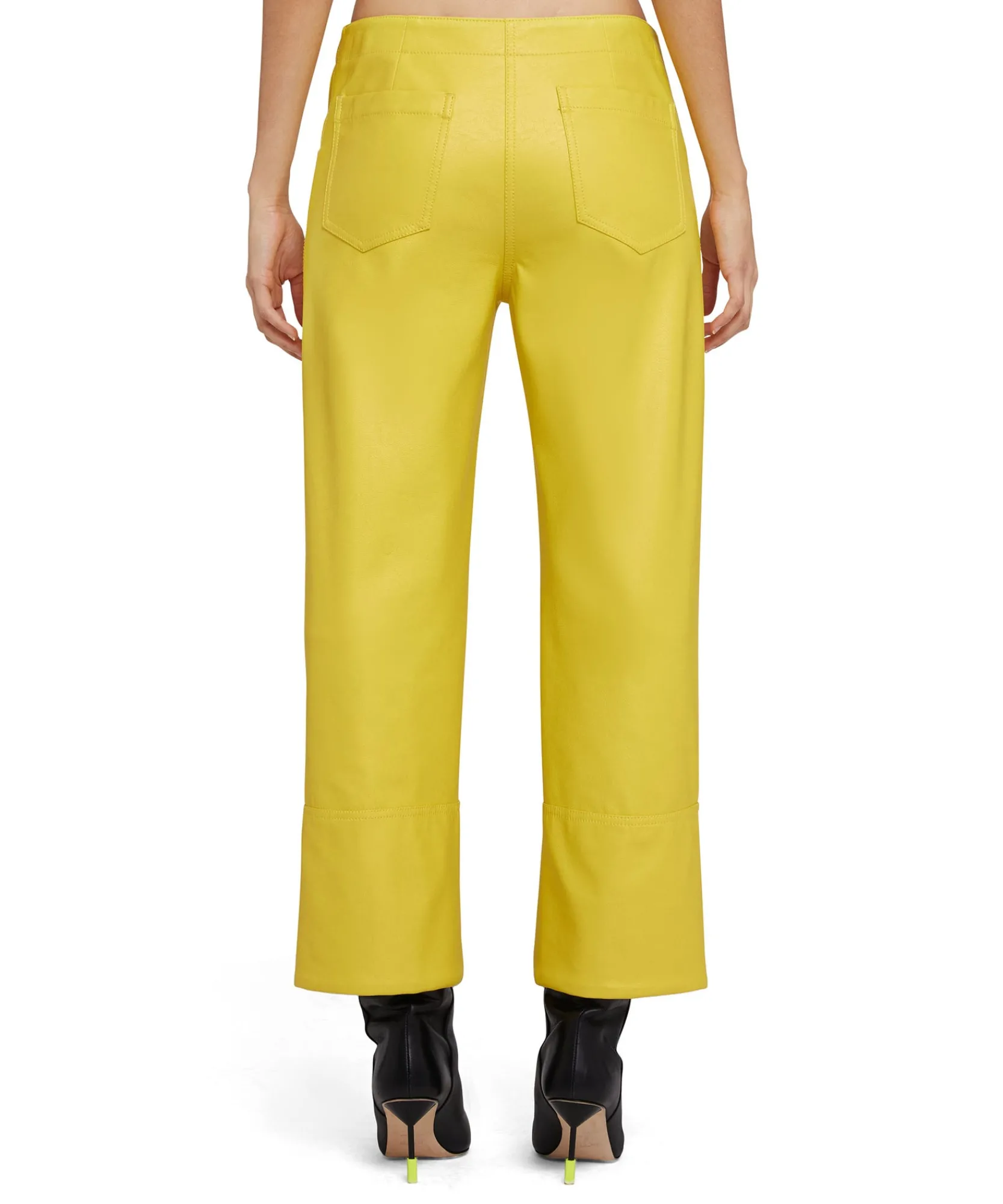 Pantalone A Boot-Cut A Gamba Dritta In Eco-Nappa^MSGM Cheap