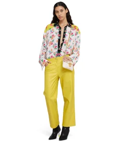 Pantalone A Boot-Cut A Gamba Dritta In Eco-Nappa^MSGM Cheap