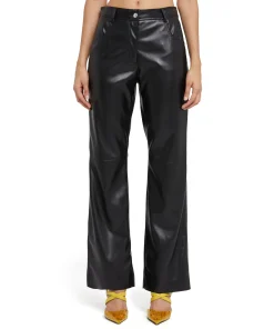 Pantalone A Gamba Dritta In Ecopelle^MSGM Outlet
