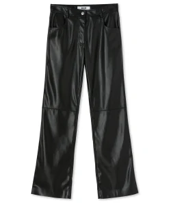 Pantalone A Gamba Dritta In Ecopelle^MSGM Outlet