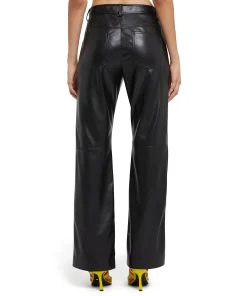 Pantalone A Gamba Dritta In Ecopelle^MSGM Outlet