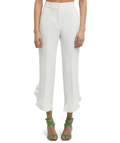 Pantalone A Gamba Dritta In Double Crepe Cady^MSGM Clearance