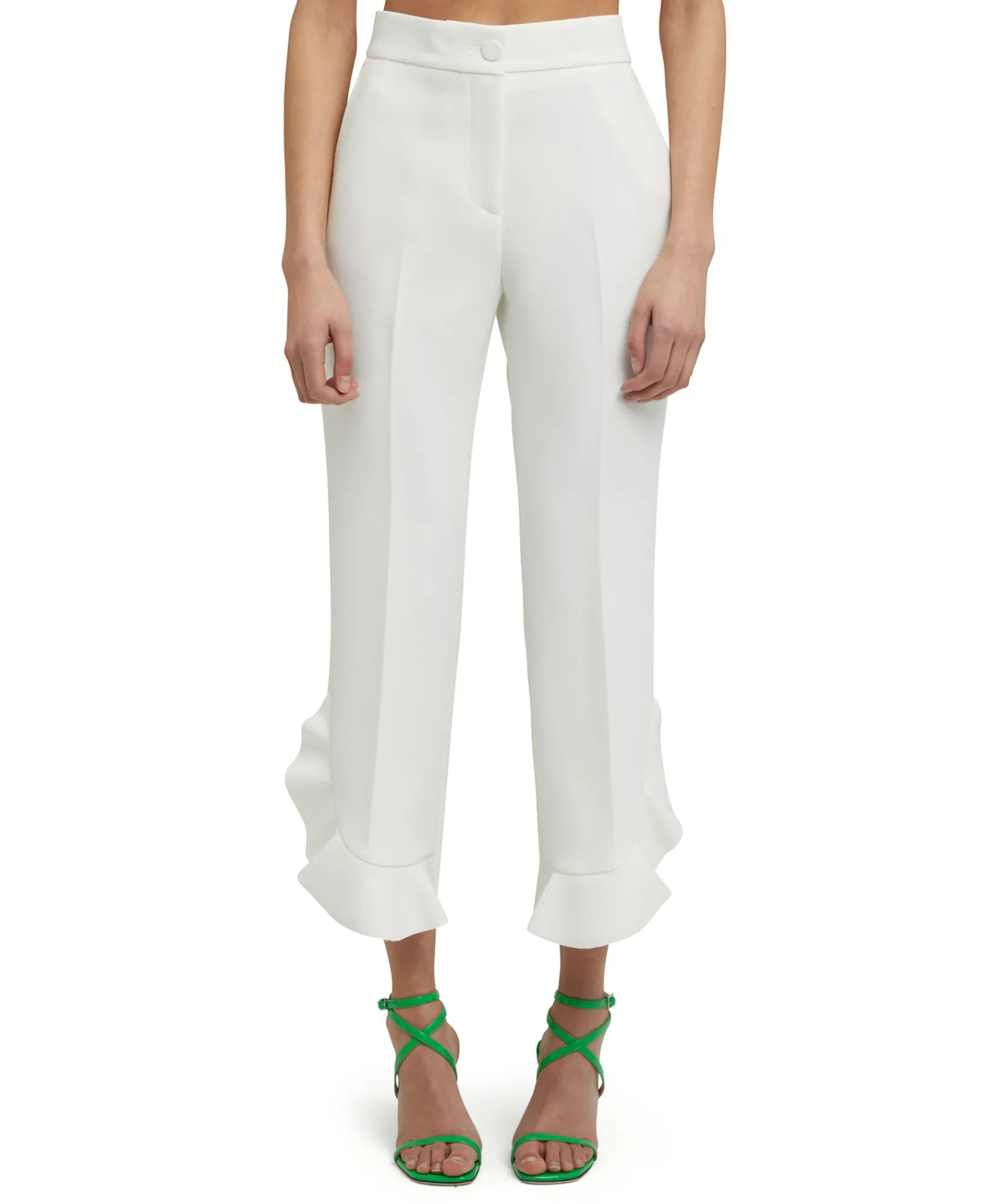 Pantalone A Gamba Dritta In Double Crepe Cady^MSGM Clearance