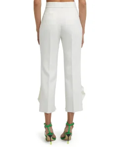 Pantalone A Gamba Dritta In Double Crepe Cady^MSGM Clearance