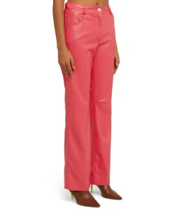 Pantalone A Gamba Dritta In Eco-Nappa^MSGM Store
