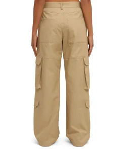 Pantalone Cargo A Gamba Dritta In Cotone Tinta Unita^MSGM Clearance